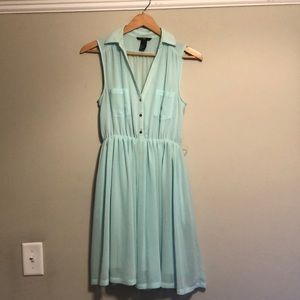 Light Green Shirtdress with Belt